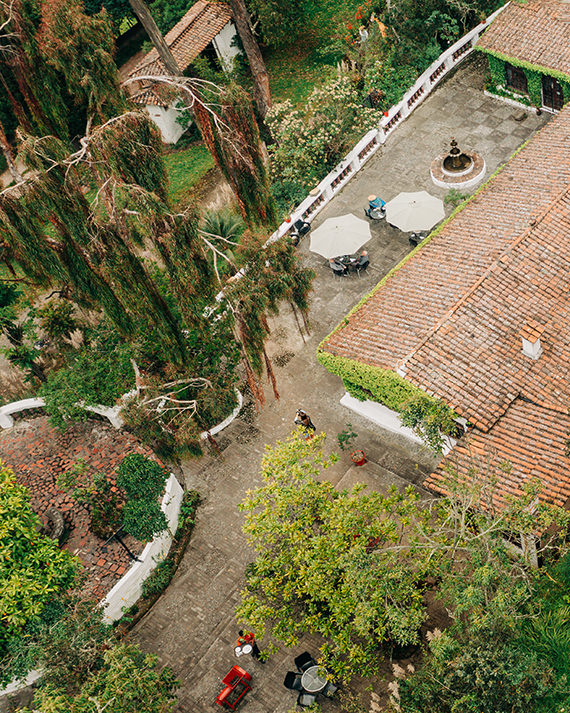 San Jorge Quito patio aerial